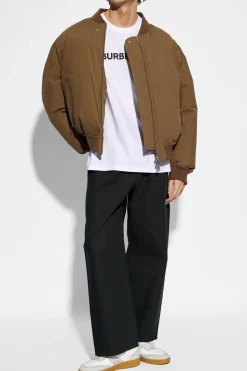 Burberry BIAŁY T-shirt ‘Harriston’