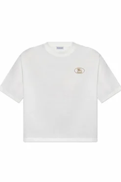 Burberry BIAŁY T-shirt z logo
