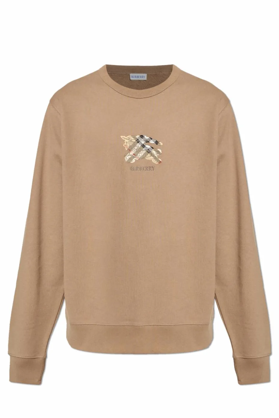 Burberry BRĄZOWY Bawełniana bluza z logo