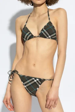Burberry BRĄZOWY Góra od kostiumu kąpielowego