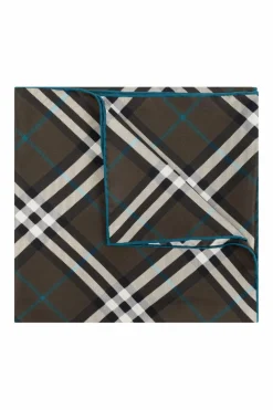 Burberry BRĄZOWY Jedwabna chusta