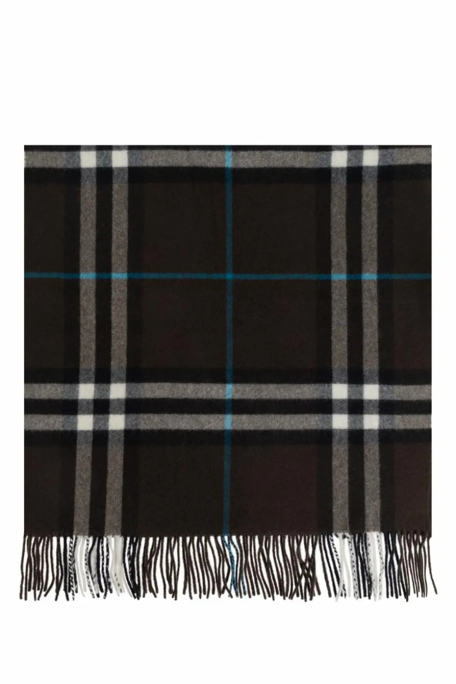 Burberry BRĄZOWY Kaszmirowy szal