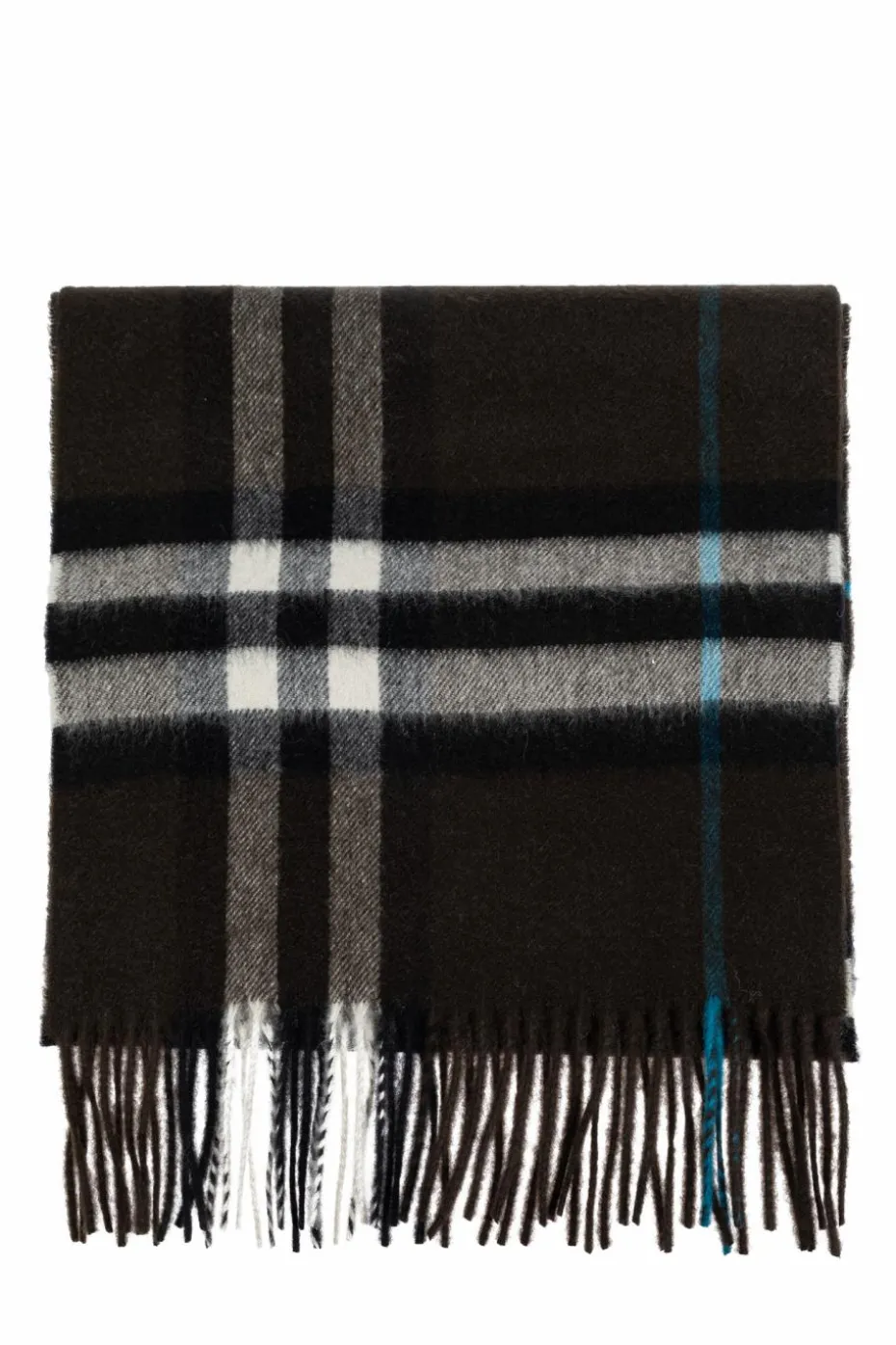 Burberry BRĄZOWY Kaszmirowy szal