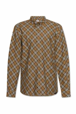 Burberry BRĄZOWY Koszula ze wzorem w kratę