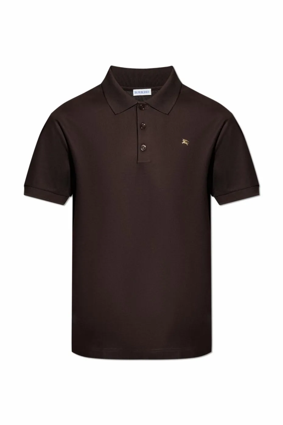 Burberry BRĄZOWY Polo z aplikacją w kształcie logo