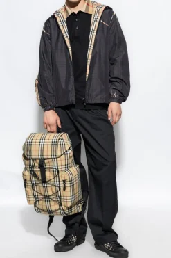 Burberry CZARNY Bawełniane polo ‘Cody’
