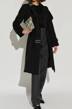 Burberry CZARNY Bawełniany trencz