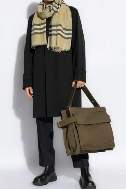 Burberry CZARNY Bawełniany trencz