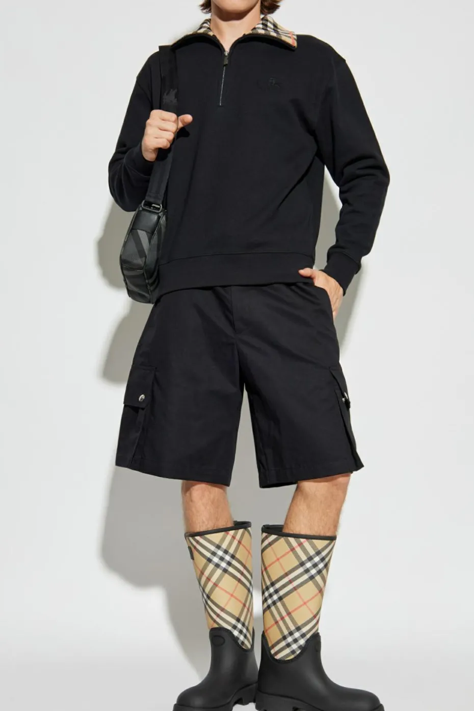 Burberry CZARNY Bluza z wyszytym logo