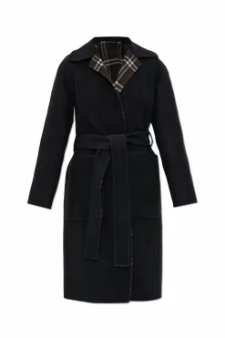 Burberry CZARNY Dwustronny płaszcz `Tunbridge`
