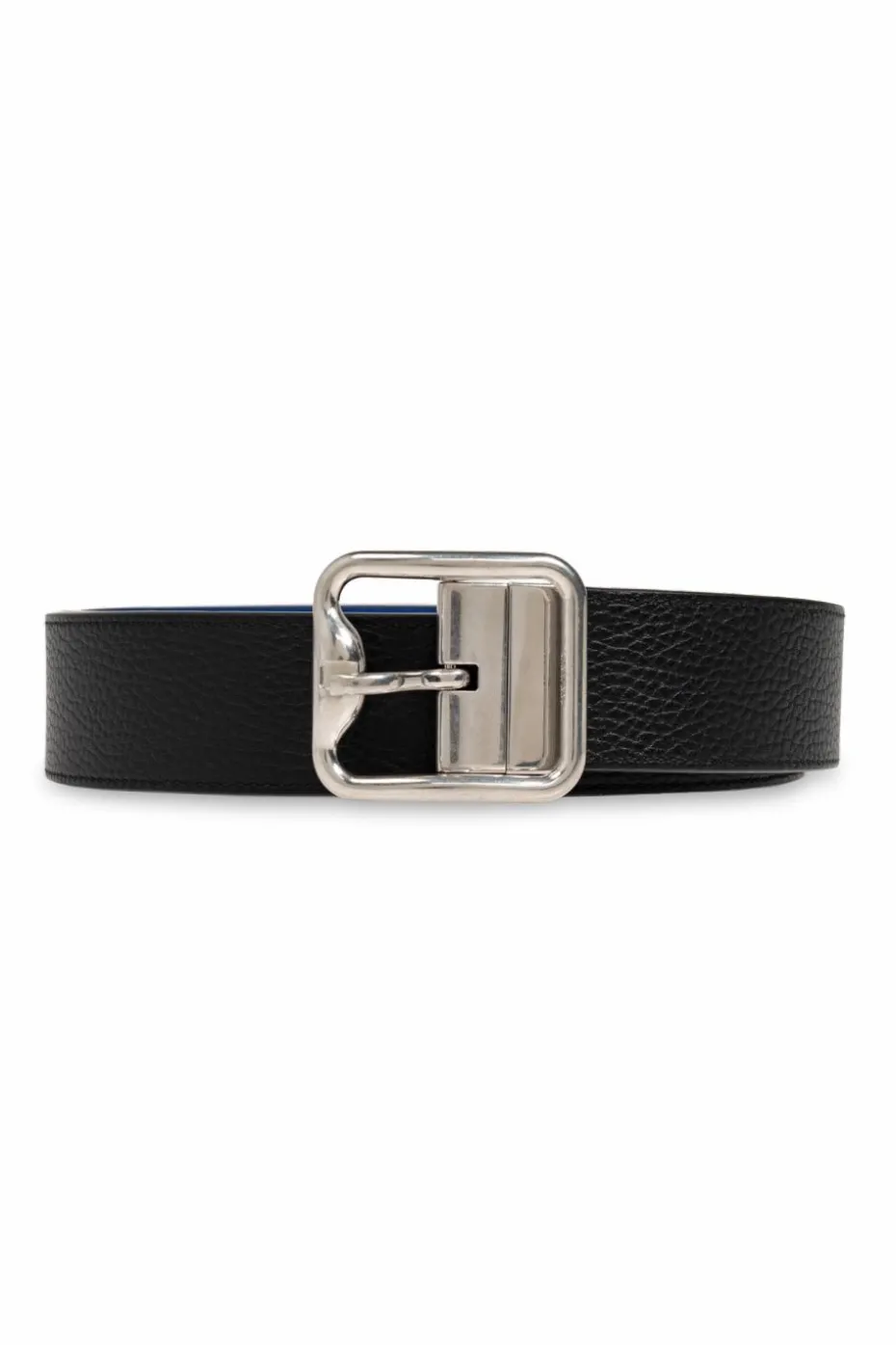Burberry CZARNY Dwustronny pasek