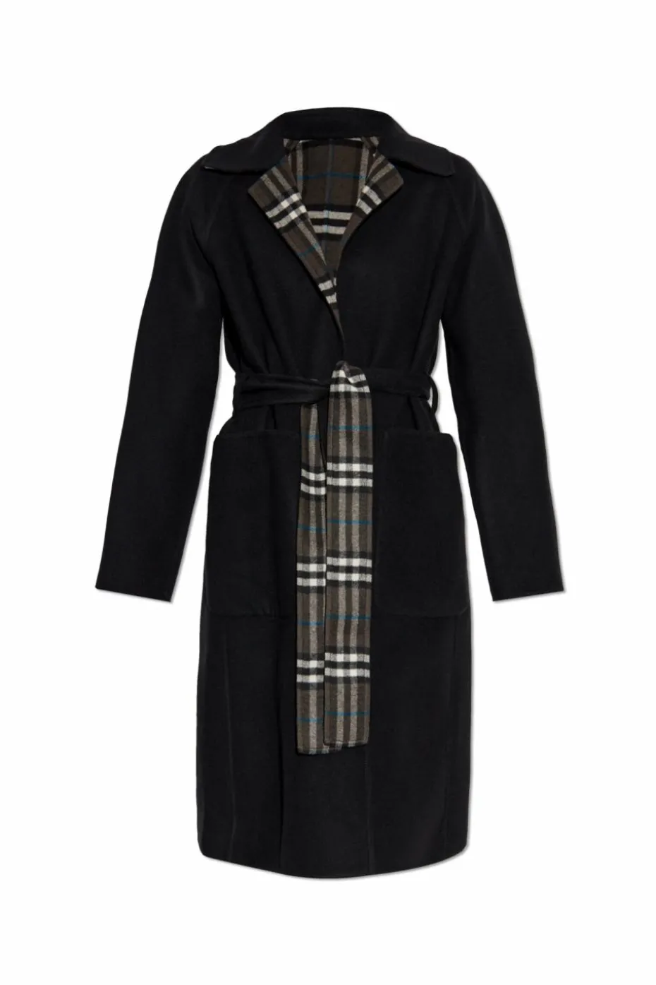 Burberry CZARNY Dwustronny płaszcz