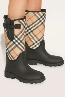 Burberry CZARNY Kalosze ze wzorem