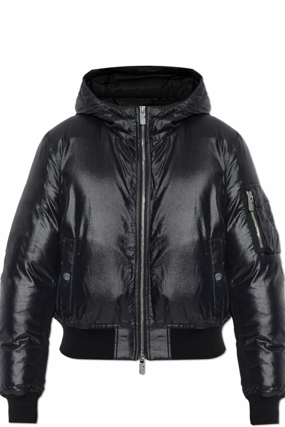 Burberry CZARNY Kurtka puchowa z kapturem