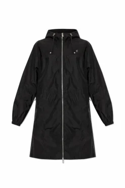 Burberry CZARNY Parka z kapturem
