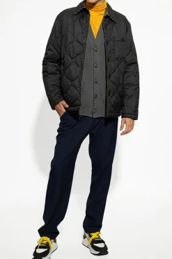 Burberry CZARNY Pikowana kurtka ‘Francis’