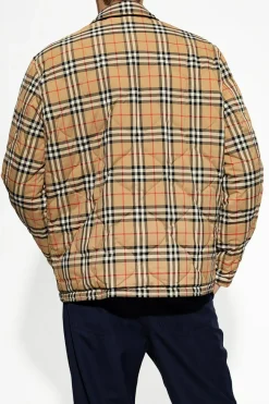 Burberry CZARNY Pikowana kurtka ‘Francis’