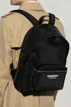 Burberry CZARNY Plecak z logo