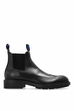 Burberry CZARNY Skórzane buty za kostkę