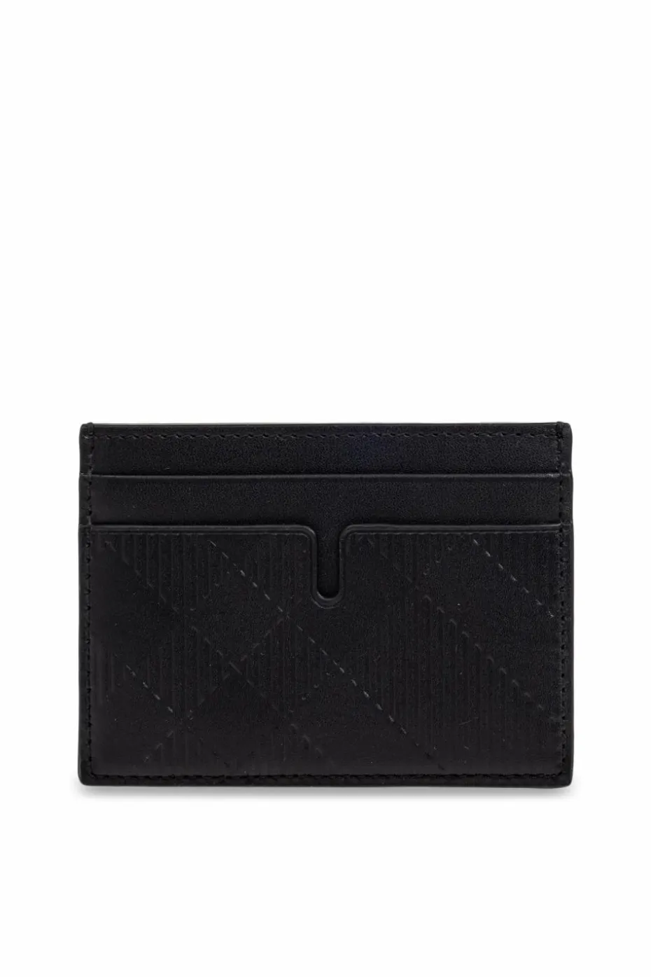 Burberry CZARNY Skórzane etui na karty