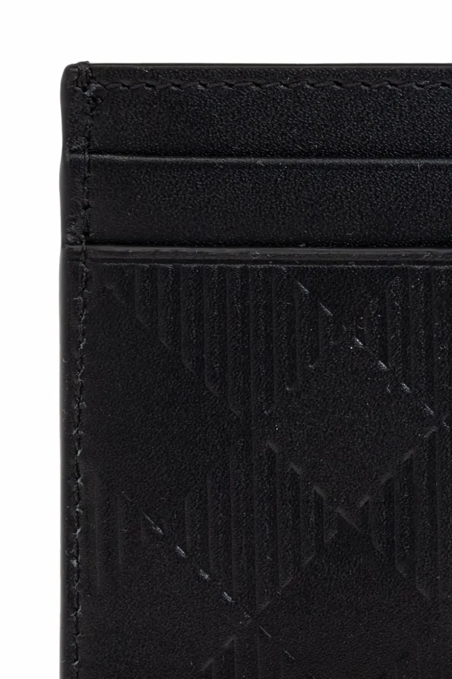 Burberry CZARNY Skórzane etui na karty