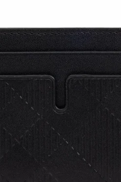 Burberry CZARNY Skórzane etui na karty