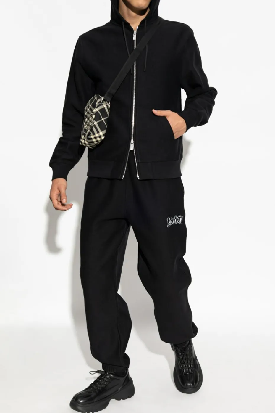 Burberry CZARNY Spodnie dresowe