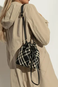 Burberry CZARNY Torba na ramię typu `bucket`