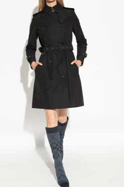 Burberry CZARNY Trencz ‘Kensington’