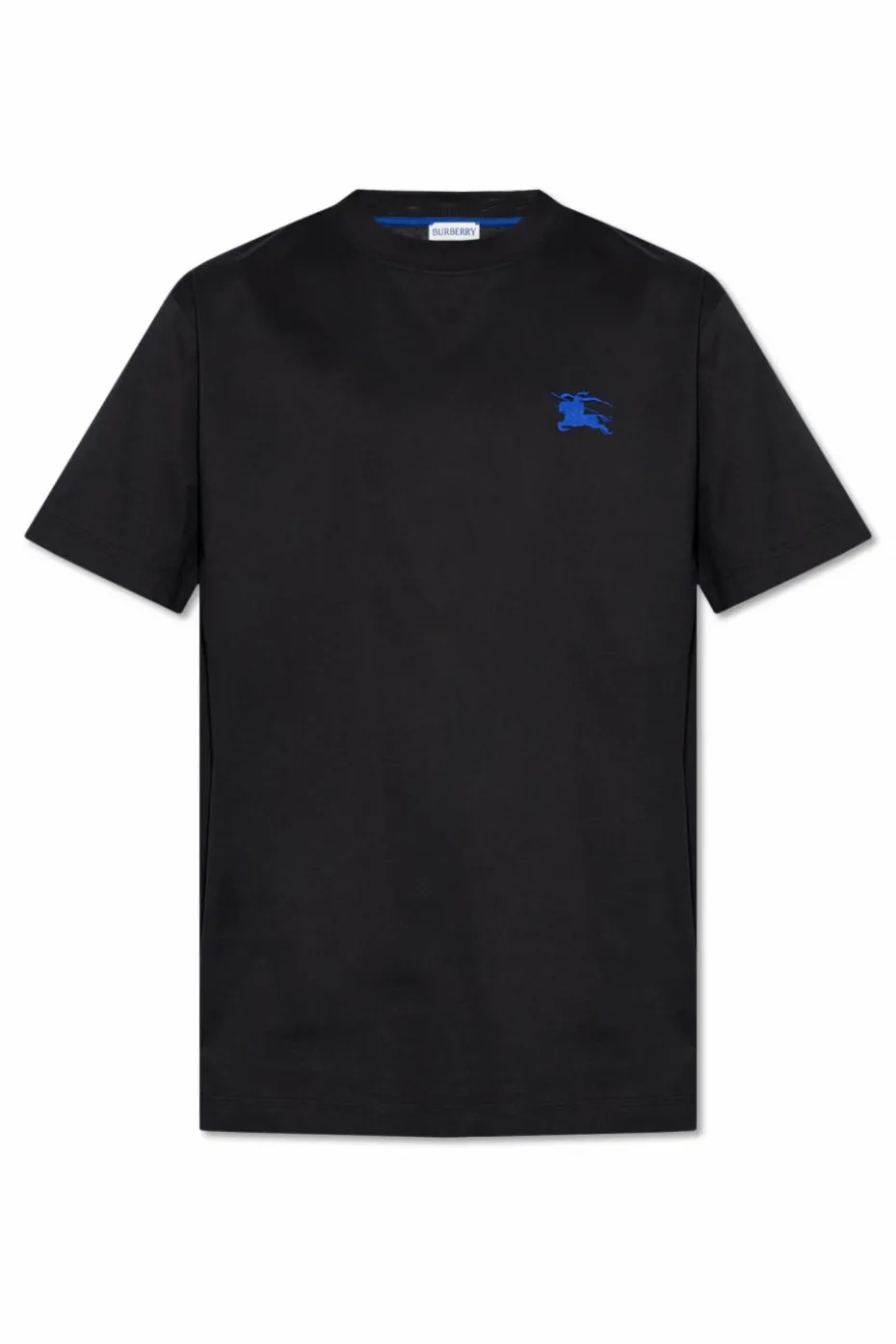Burberry CZARNY T-shirt z haftem