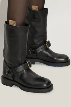 Burberry CZARNY Zamszowe botki