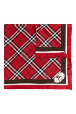Burberry CZERWONY Jedwabna chusta
