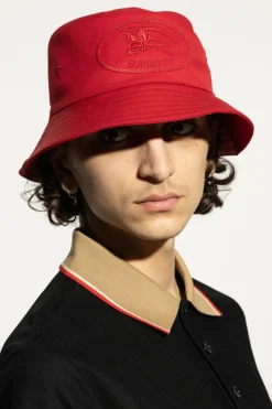 Burberry CZERWONY Kapelusz z logo