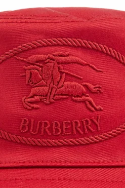 Burberry CZERWONY Kapelusz z logo