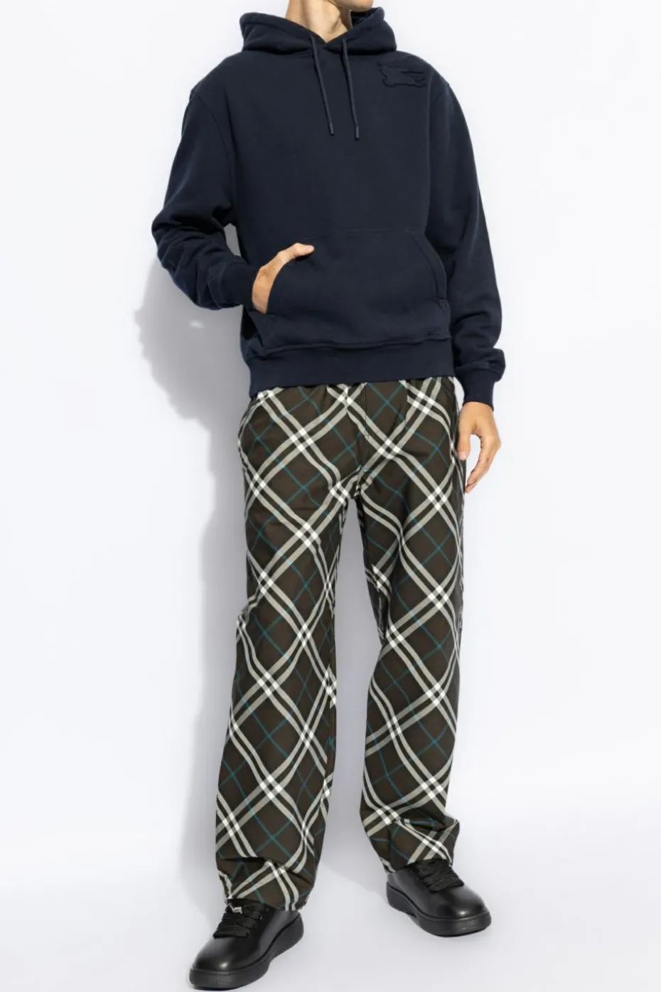 Burberry GRANATOWY Bluza z logo