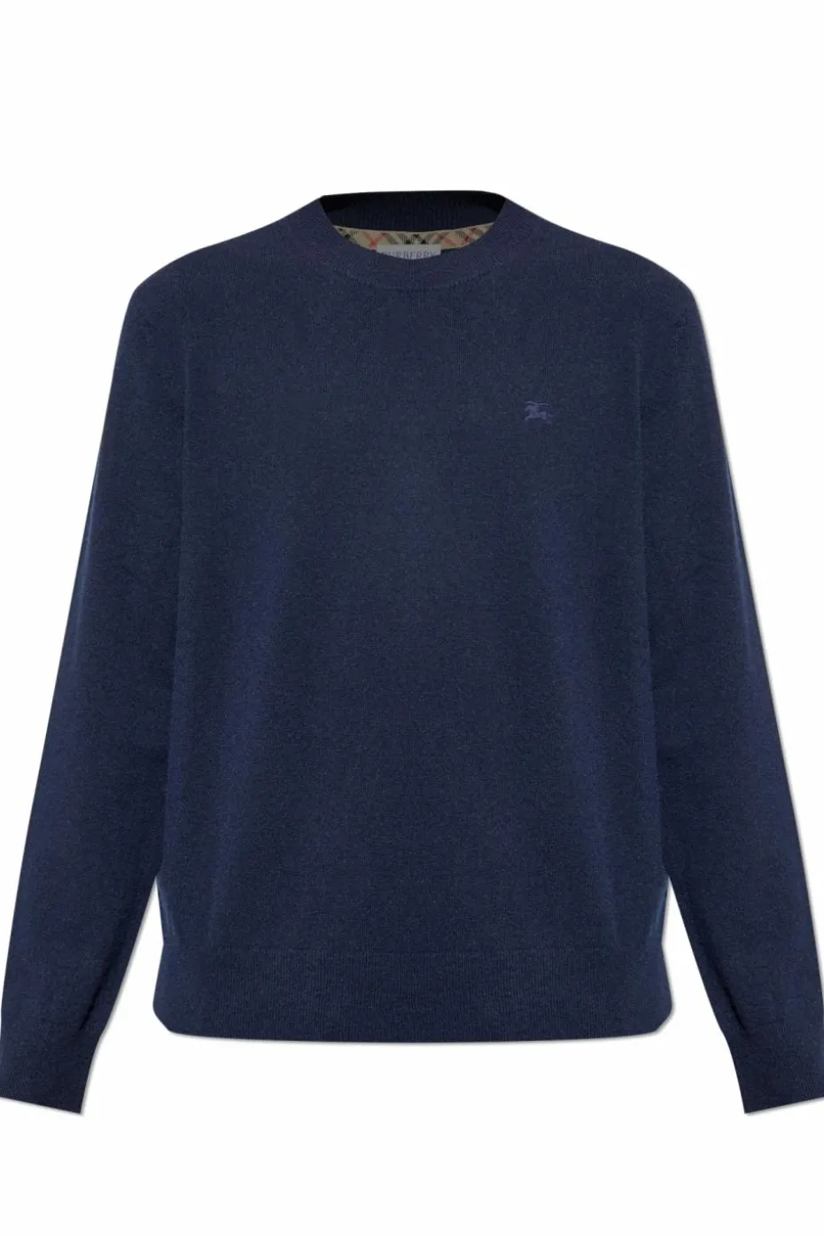 Burberry GRANATOWY Kaszmirowy sweter