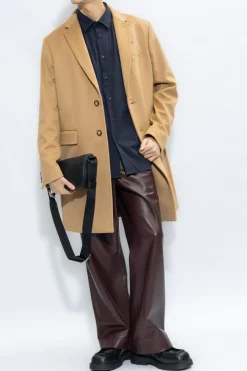 Burberry GRANATOWY Koszula z wyhaftowanym logo