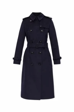 Burberry GRANATOWY Trencz `Kensington`