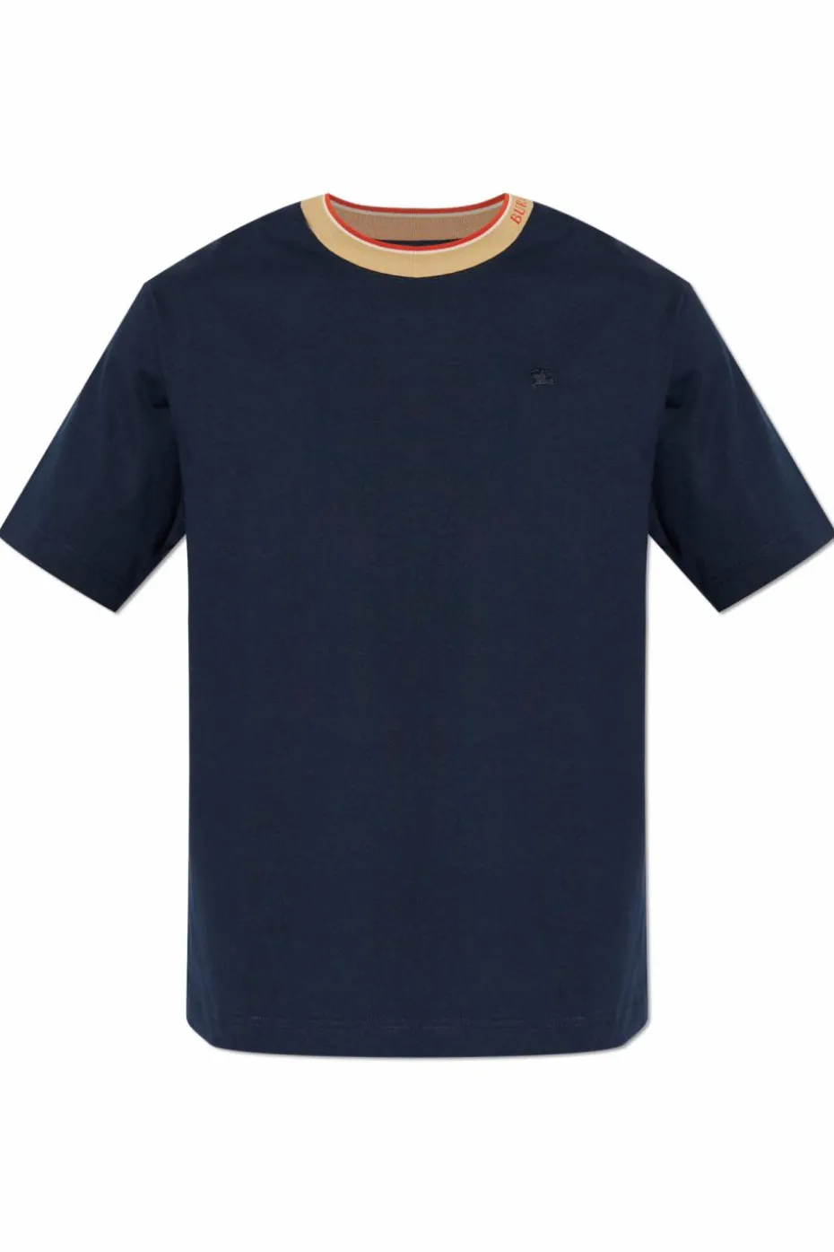 Burberry GRANATOWY T-shirt z logo