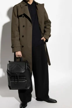 Burberry GRANATOWY Wełniane polo