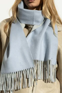 Burberry jasnoniebieski Kaszmirowy szal