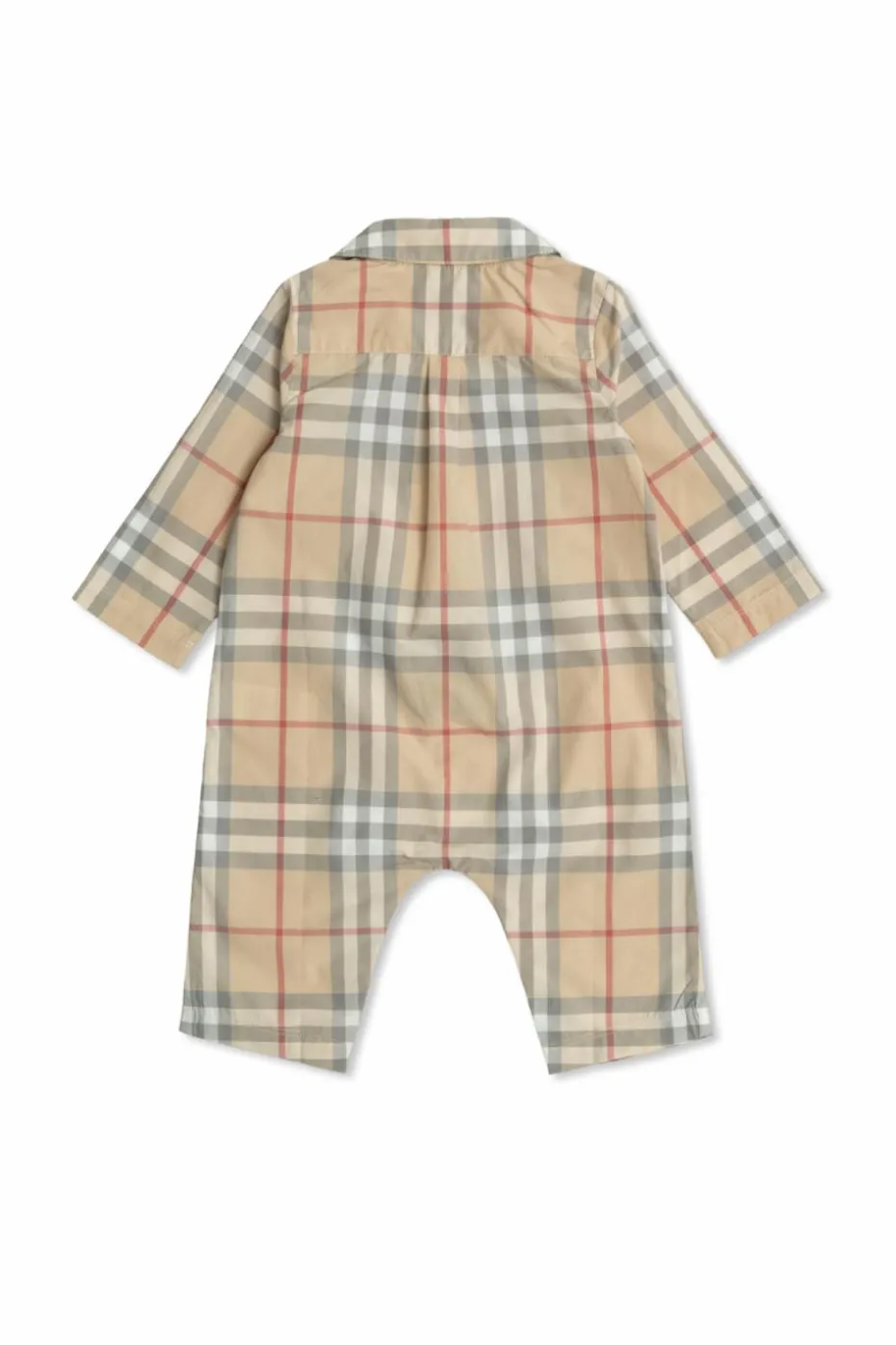 Burberry Kids beżowy Body ze wzorem w kratę