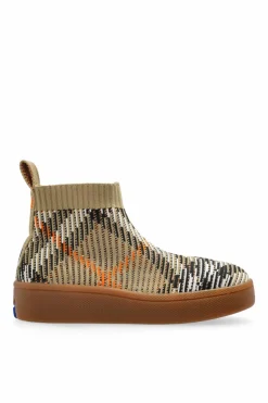Burberry Kids beżowy Buty ze wzorem w kratę