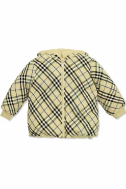 Burberry Kids beżowy Dwustronna kurtka