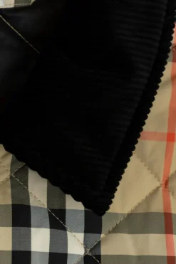 Burberry Kids beżowy Kurtka ze wzorem w kratę