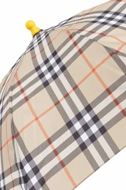 Burberry Kids beżowy Parasol ze wzorem w kratę