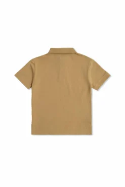 Burberry Kids beżowy Polo z wyszytym logo