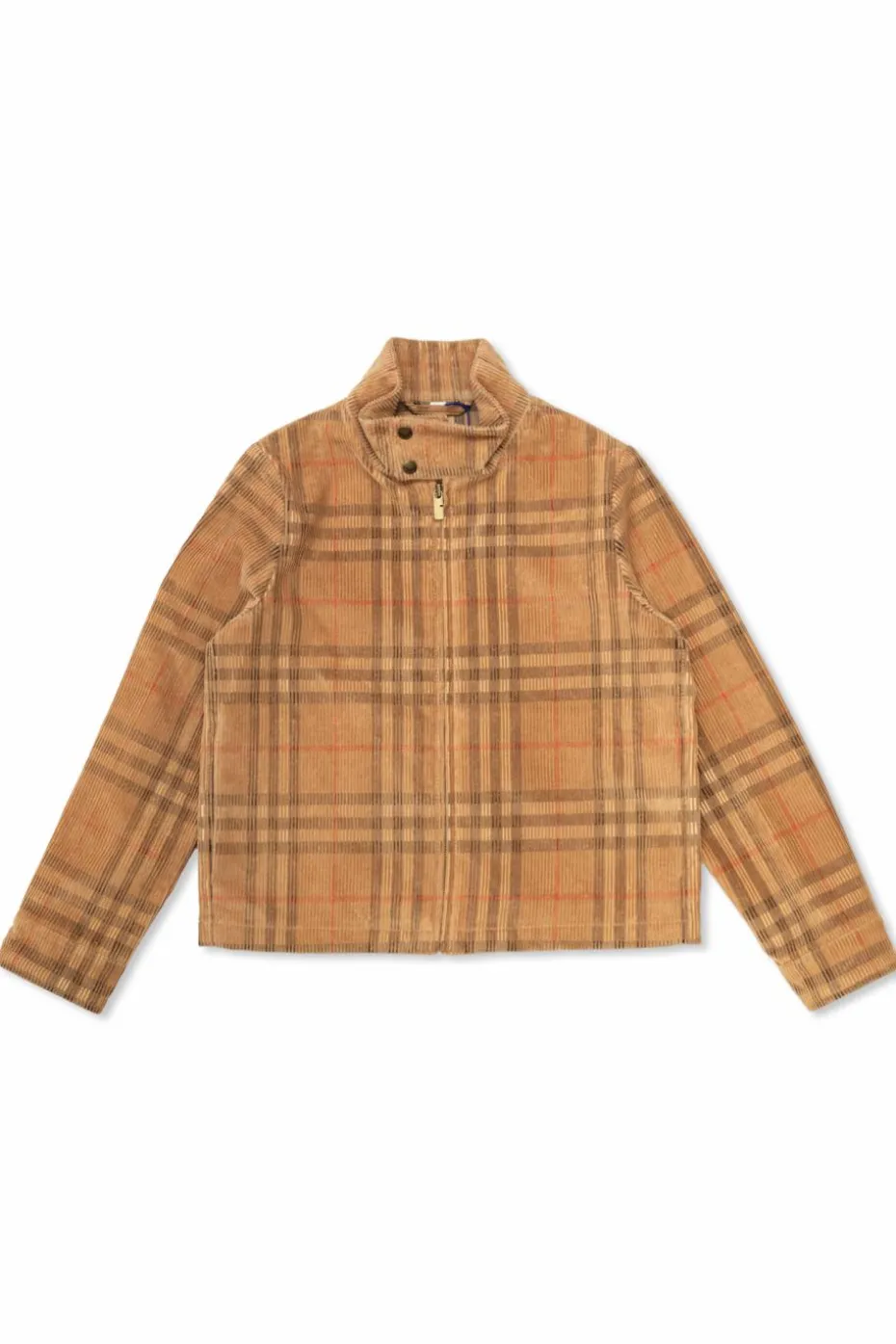 Burberry Kids beżowy Prążkowana kurtka