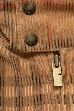 Burberry Kids beżowy Prążkowana kurtka