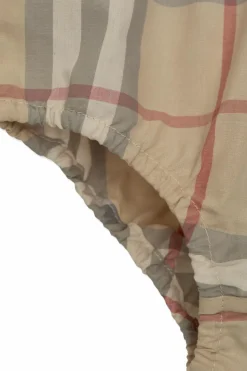 Burberry Kids beżowy Sukienka ze wzorem w kratę